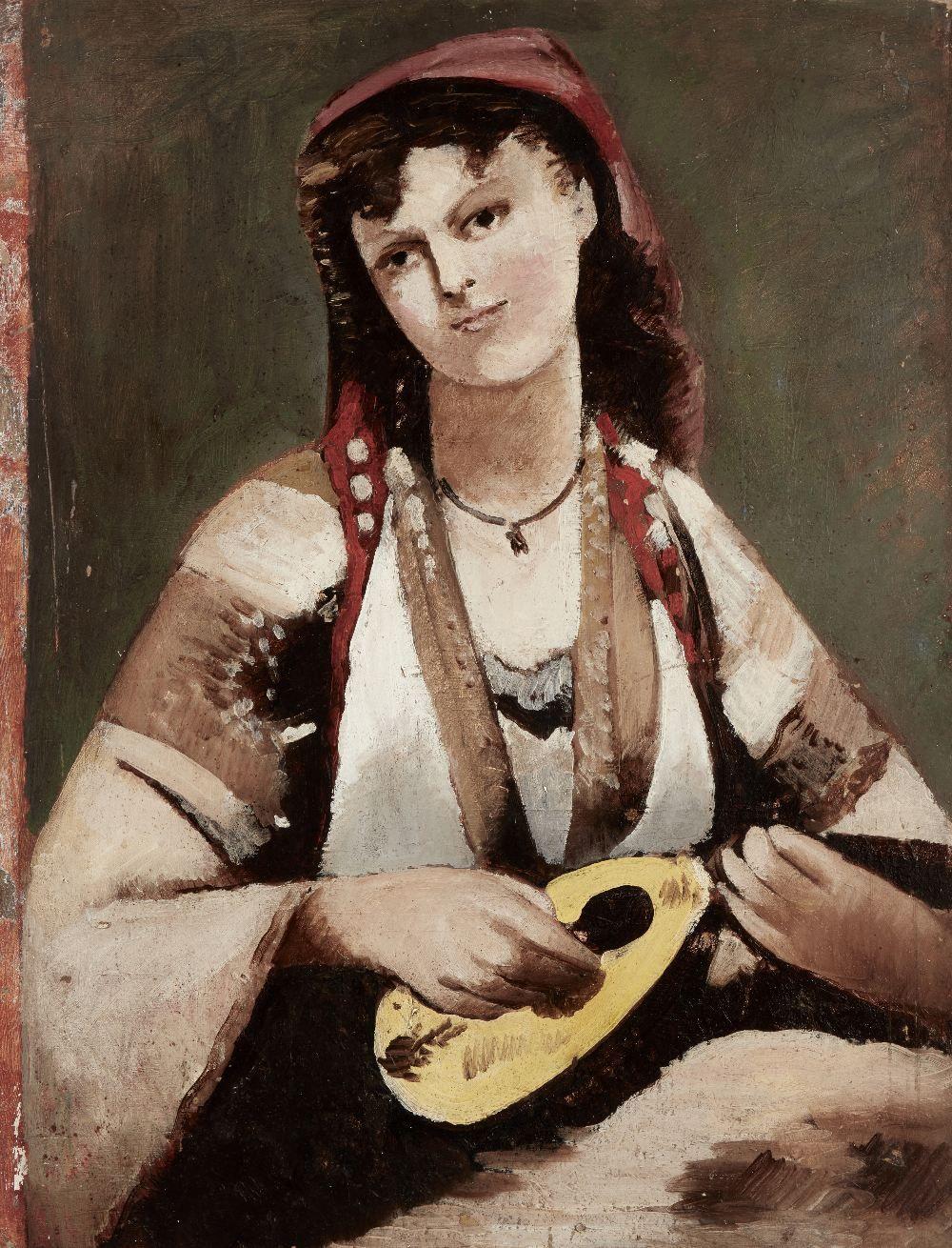 Adrian Maurice Daintrey comparable auction result: adrian maurice daintrey woman with a mandolin
