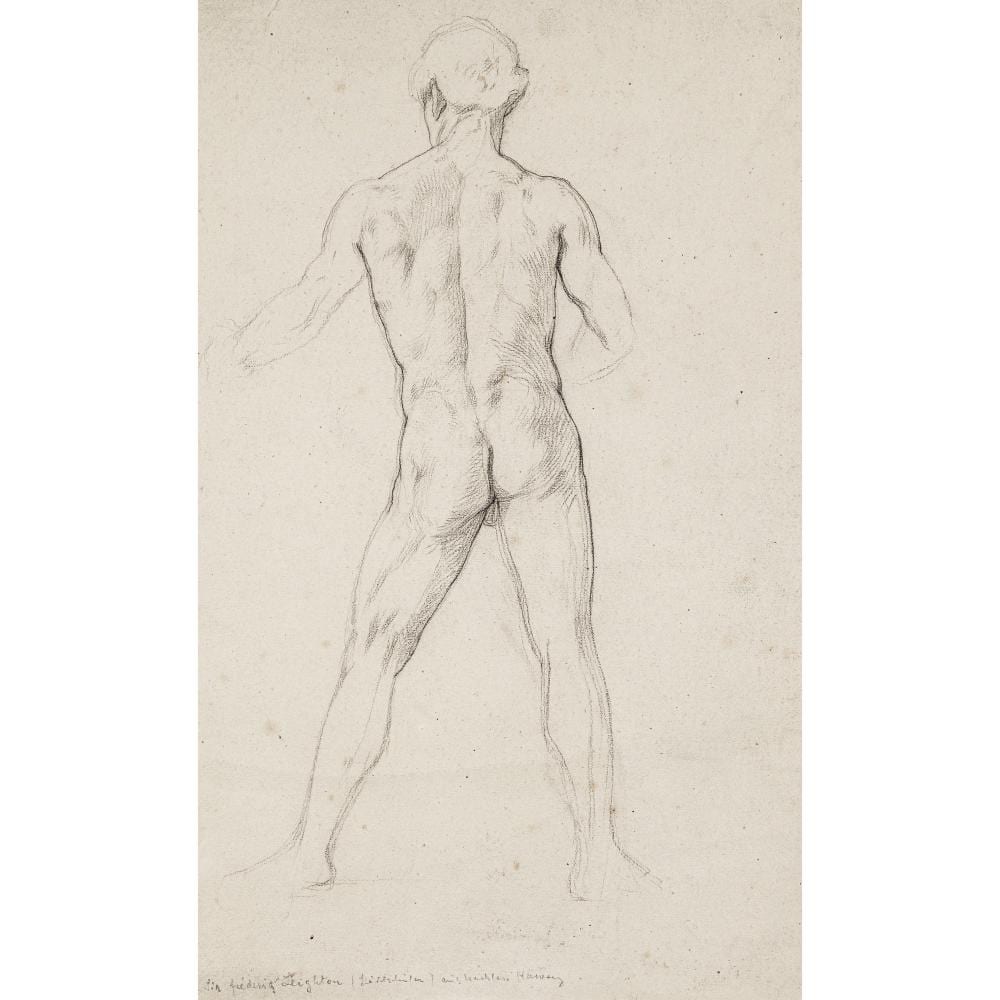 Frederick Leighton comparable auction result: frederick leighton zugeschrieben male nude seen from behind