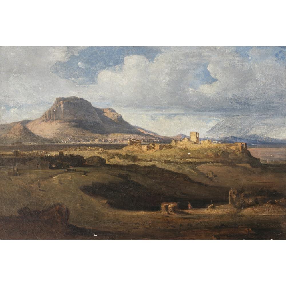 Ludwig Lange comparable auction result: ludwig lange zugeschrieben view of acrocorinth