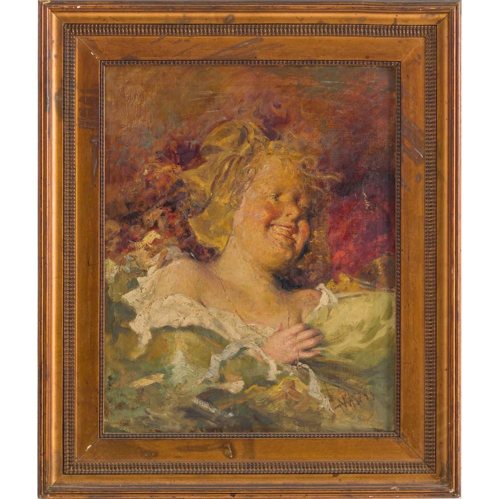 francesco longo mancini fanciulla olio su tela · Benedetto Trionfante Auction House s.r.l · 2023-11-25 Francesco Longo Mancini comparable auction result: francesco longo mancini fanciulla olio su tela