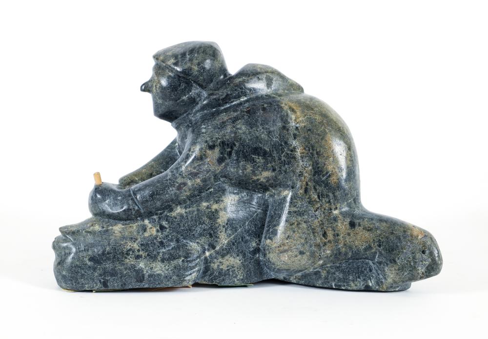 Jacob Irkok comparable auction result: jacob irkok carved soapstone seal hunter