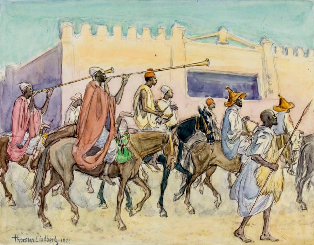 Thorsten Lindberg comparable auction result: thorsten lindberg wi il sweden 1878 1950 watercolor painting