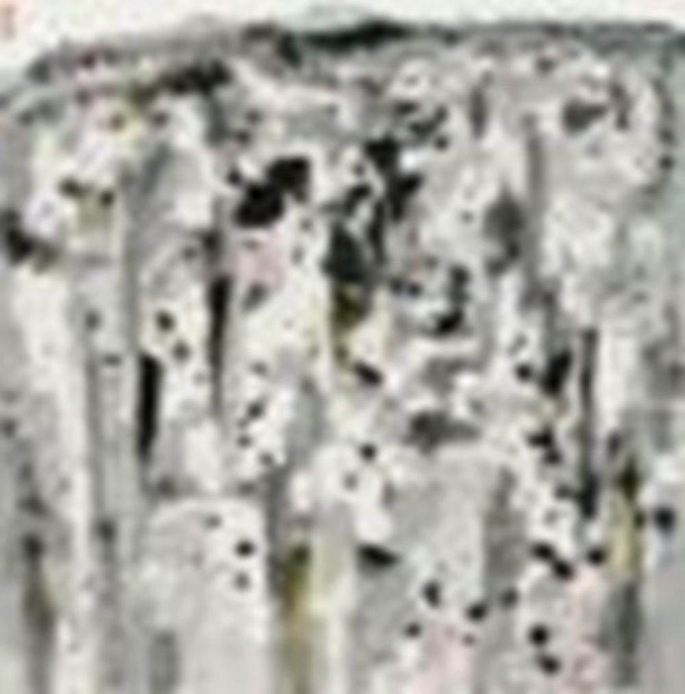 Wu Guanzhong (1919-2010) - Massive Cliff comparable sale