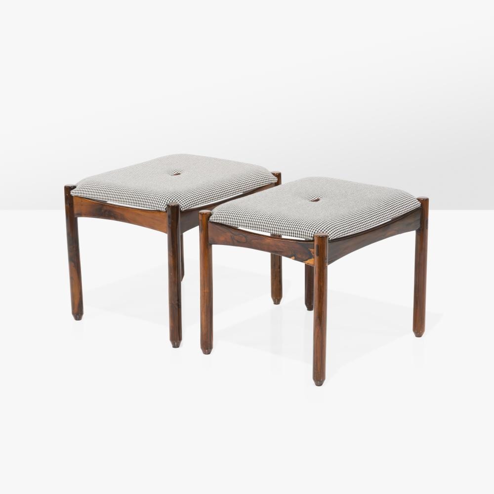 Michel Arnoult comparable auction result: michel arnoult rosewood stools