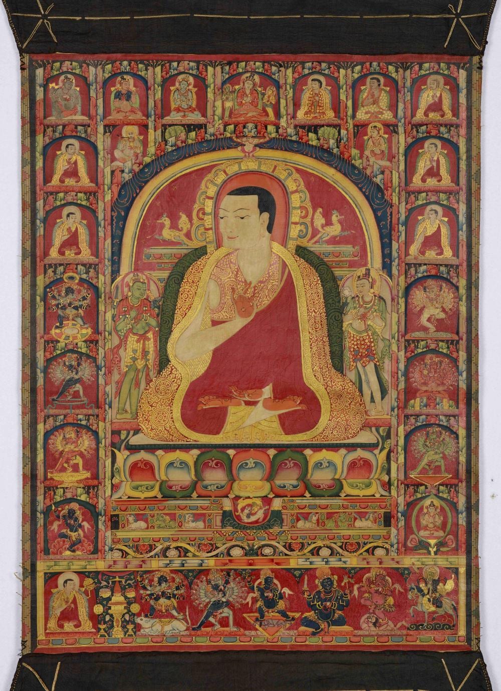A Portrait Thangka Of The Second Abbot Of Riwoche Monastery, Urgyan Gonpo (PRAJNASTIBHADRA) CENTRAL TIBET, EARLY 14TH CENTURY comparable sale