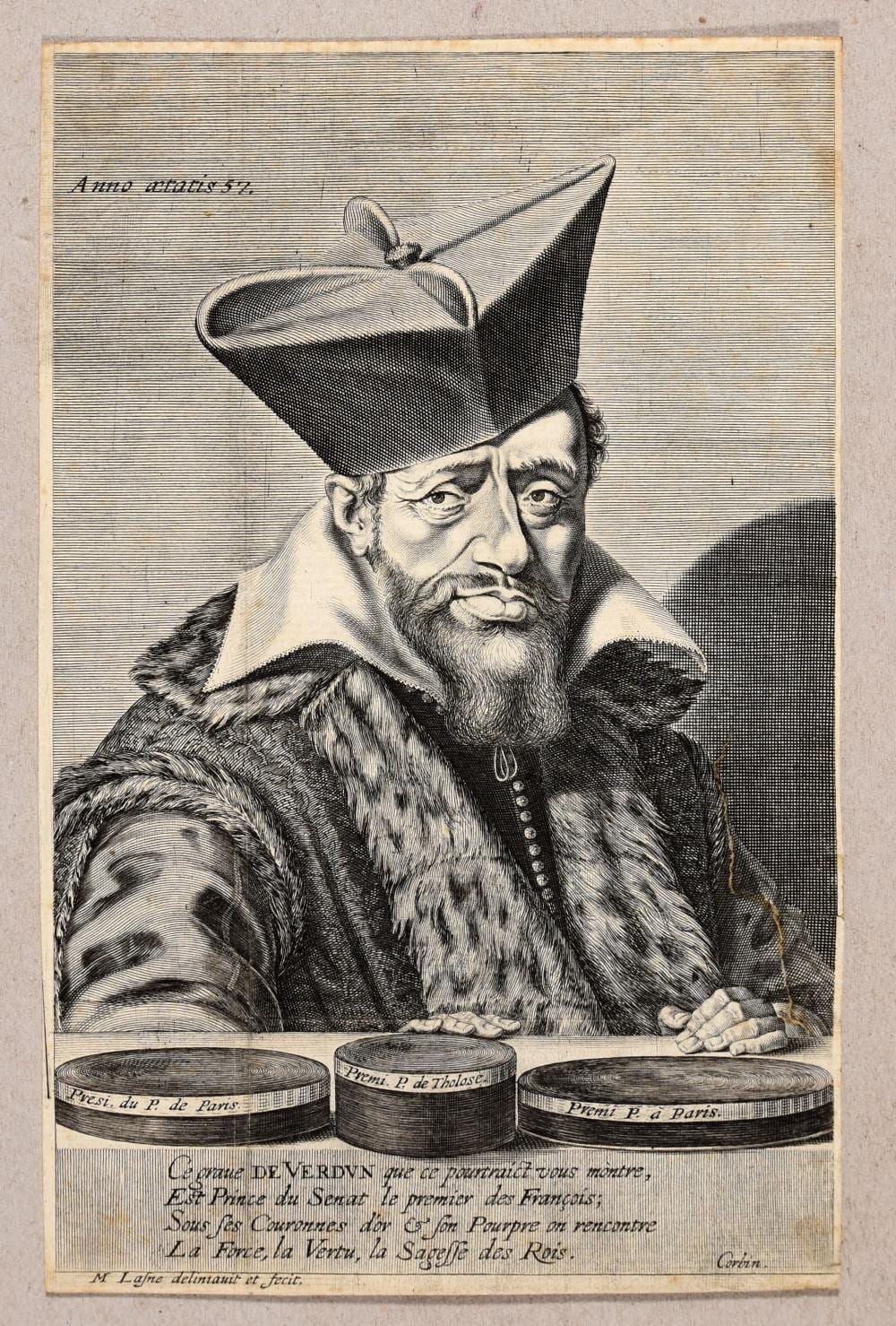 Michel (1590) Lasne comparable auction result: 3 portraits