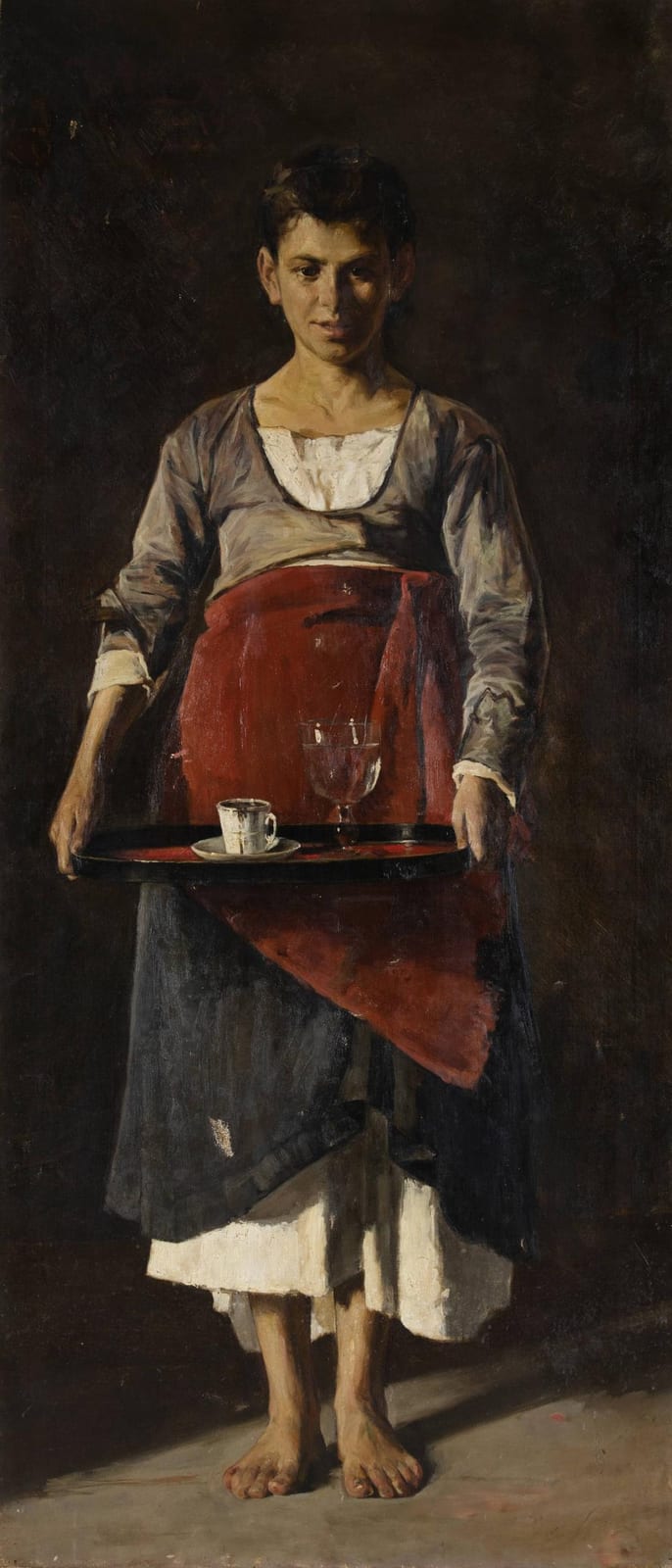 Georgios Roilos comparable auction result: georgios roilos greek 1867 1928 la bonne signed and dated upper left oil on canvas