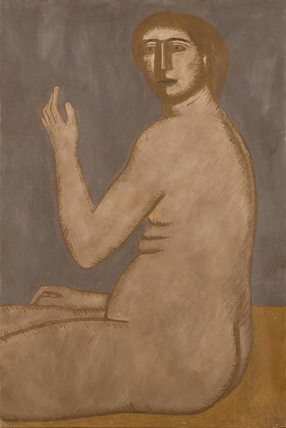 nikos nikolaou greek 1909 1986 femme nu assise peint en 1978 signed in greek and dated lower right oil on canvas · Bonhams · 2023-11-22 Nikos Nikolaou comparable auction result: nikos nikolaou greek 1909 1986 femme nu assise peint en 1978 signed in greek and dated lower right oil on canvas