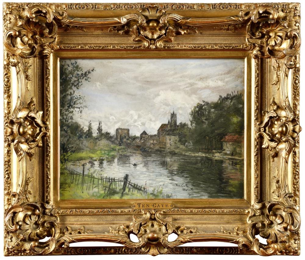 Siebe Johannes ten Cate comparable auction result: siebe johannes ten cate 1858 1908 mor t sur loing pastel sign situ et dat 1903 en bas