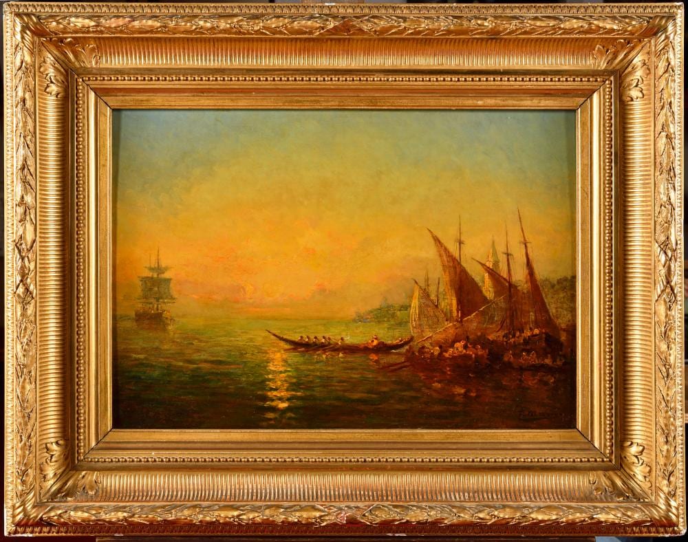 François Maury comparable auction result: fran ois maury 1861 1933 le bosphore constantinople huile sur panneau sign en bas droi