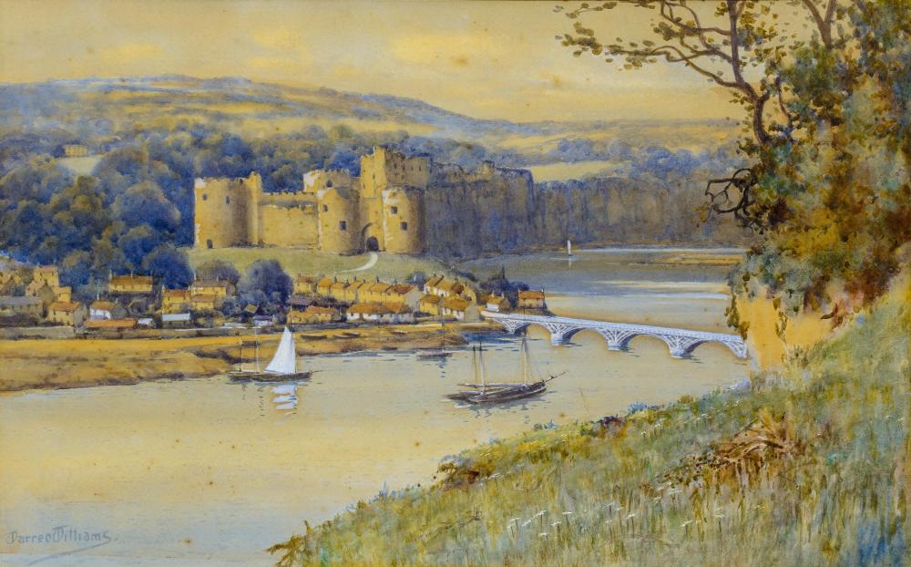 Warren Williams comparable auction result: warren williams british 1863 1918 watercolour chepstow castle signed 40 x 62