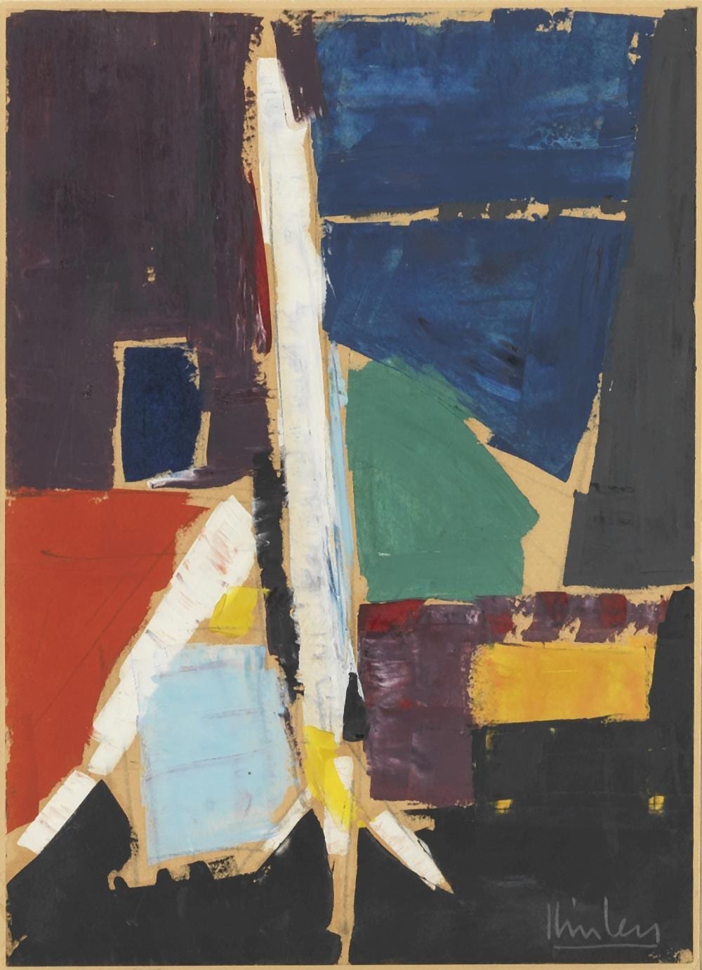 Peter Kinley comparable auction result: peter kinley british 1926 1988 study for interior