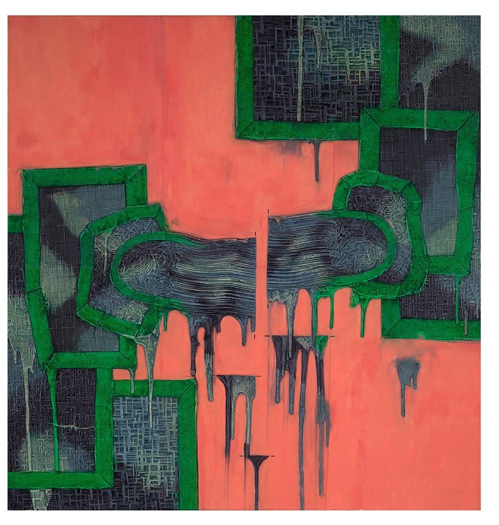 Fabian Marcaccio comparable auction result: fabian marcaccio n en 1963 sans titre 1995