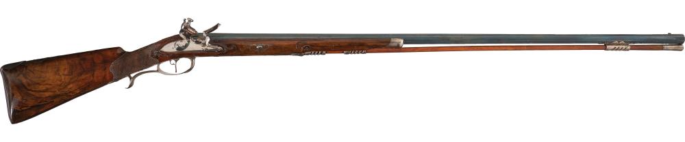 Christian Koerber Flintlock Sporting Gun of King Frederick I sold by Rock Island Auction Company, lot 385 — auction record photograph