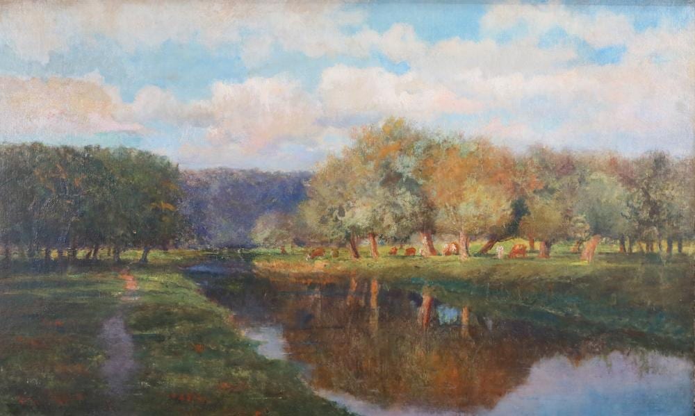 Robert Ward comparable auction result: robert ward van boskerck oil on canvas landscape