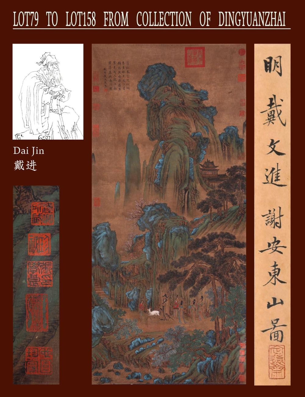 Dai Jin comparable auction result: dai jin attributed to landscape and figure