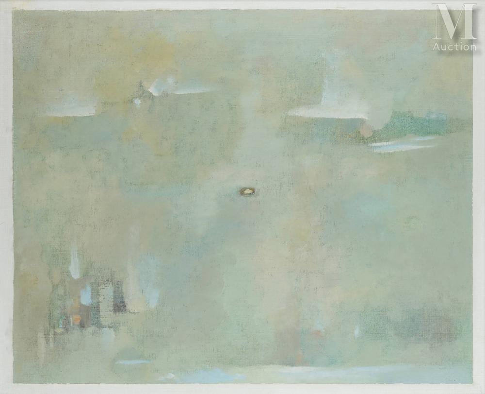 Abdelkader Guermaz comparable auction result: abdelkader guermaz istanbul 1919 1996 sans titre acrylique sur toile
