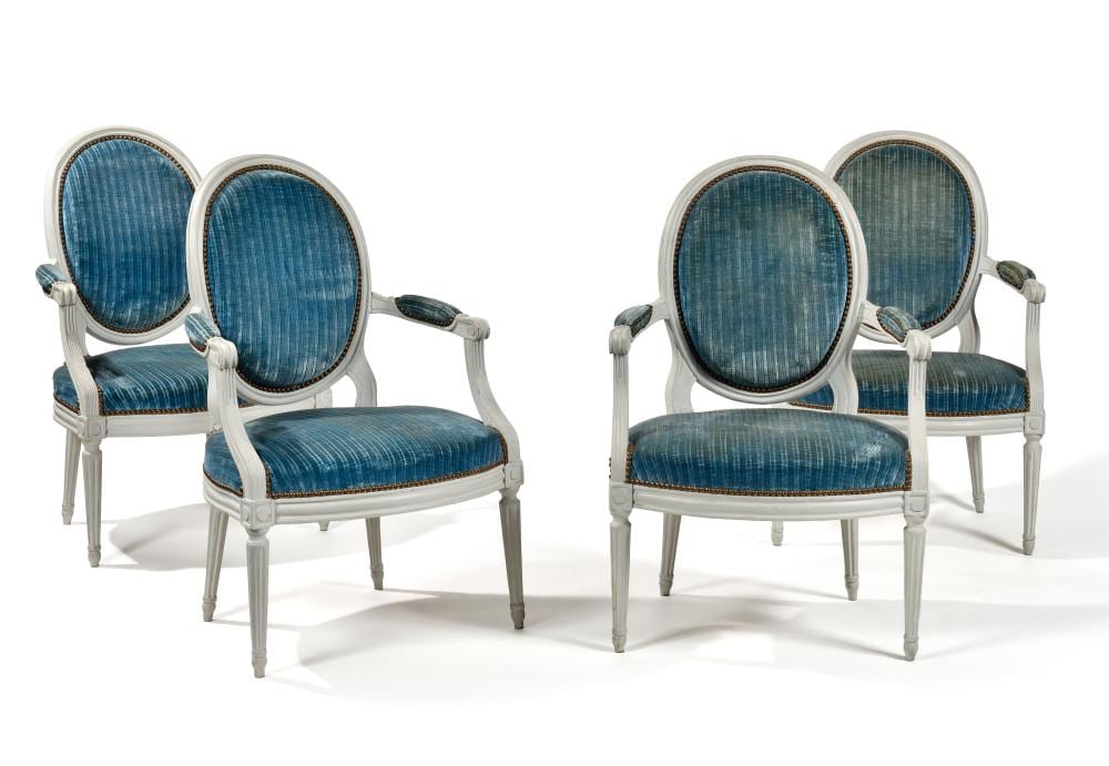 Jean (1723) Avisse comparable auction result: jean avisse 1723 1796 suite de quatre fauteuils cabriolets en bois moulur sculpt et relaqu c