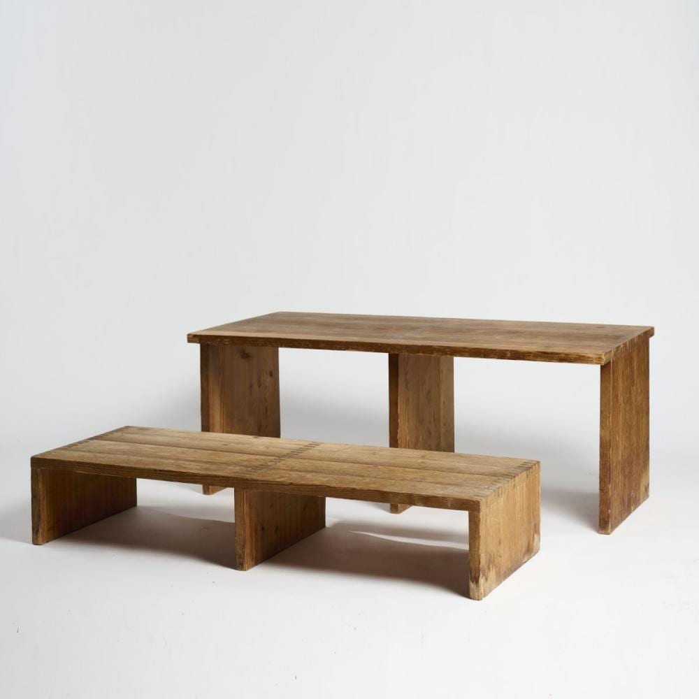 otl aicher rotis serie table and two benches 1971 2 · Quittenbaum Kunstauktionen GmbH · 2023-12-05 Otl Aicher comparable auction result: otl aicher rotis serie table and two benches 1971 2
