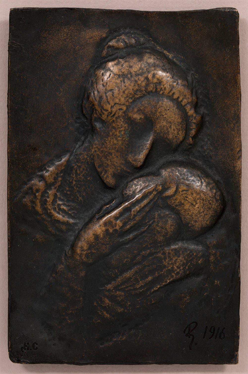 Pablo Gargallo comparable auction result: pablo gargallo catal n maella zaragoza 1881 reus tarragona 1934 petite maternit 1916 bronze exemplary h c current print run of 35 copies