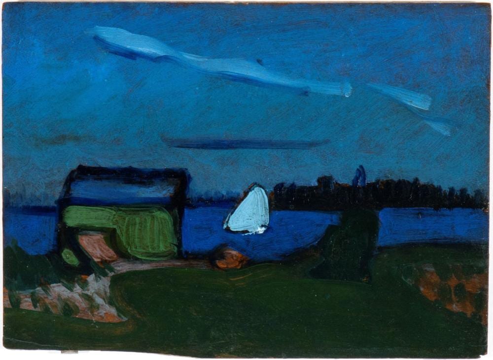 Gino Rossi comparable auction result: gino rossi venezia 1884 treviso 1947 dutch marina
