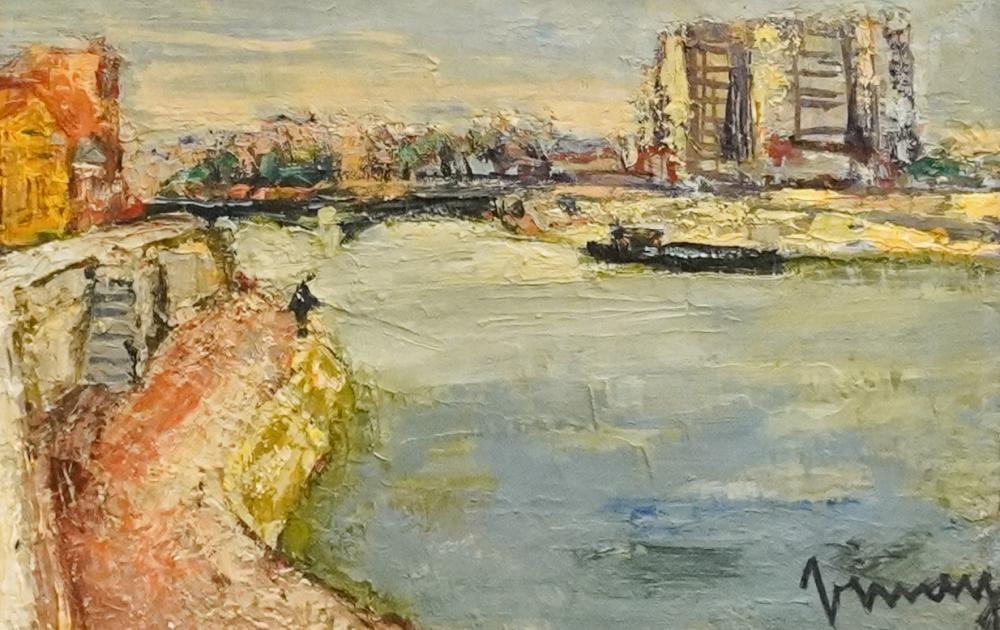 jean vinay french 1907 1978 la seine suresnes oil on canvas signed l r frame 19 x 23 in 48 3 x 58 4 cm · Weschler's · 2023-11-21 Jean Vinay comparable auction result: jean vinay french 1907 1978 la seine suresnes oil on canvas signed l r frame 19 x 23 in 48 3 x 58 4 cm