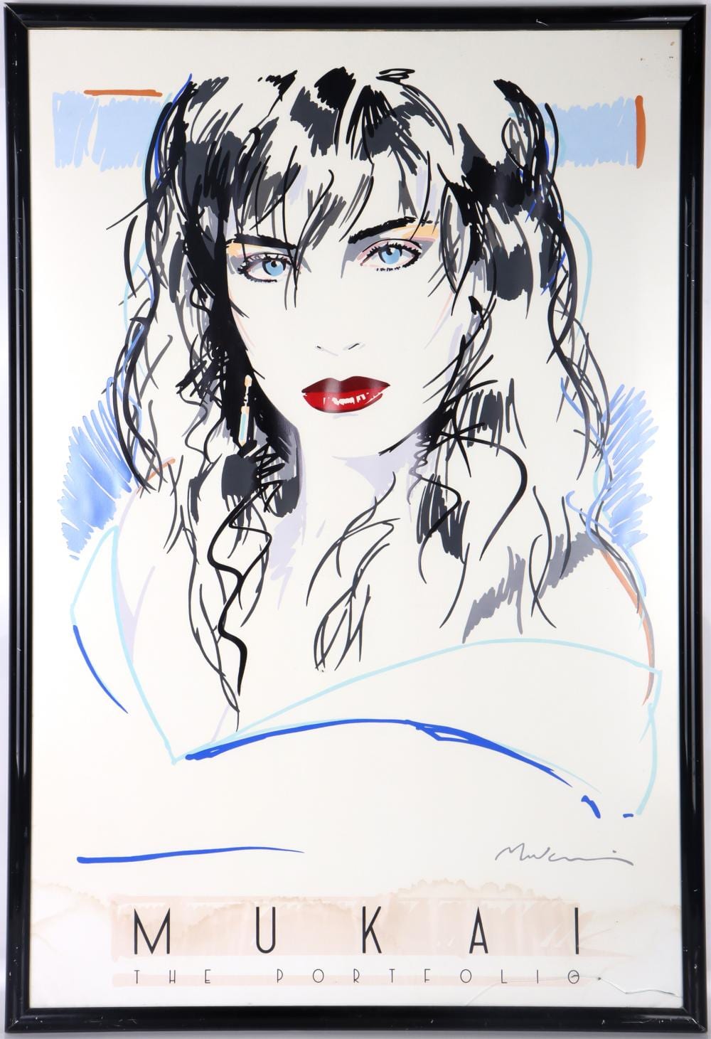 Dennis Mukai comparable auction result: dennis mukai blue eyes limited edition print
