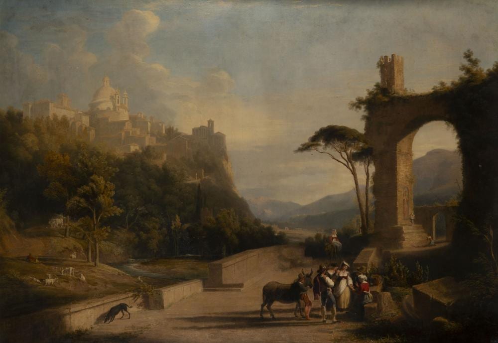 James William Giles comparable auction result: james william giles aberdeen 1801 1870 view of ariccia