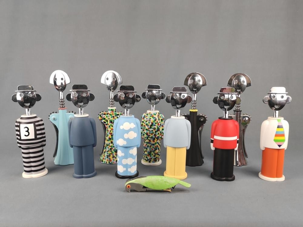 Alessandro Volpe comparable auction result: collection of corkscrews anna g and alessandro m designed by alessan