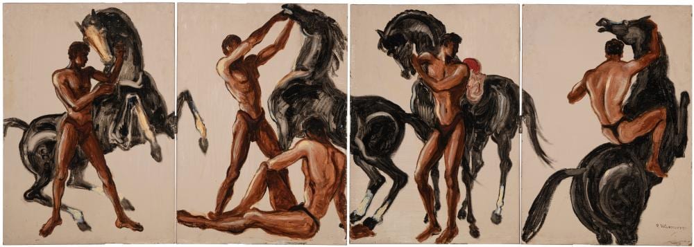 Porter Woodruff comparable auction result: porter woodruff american 1894 1959 arab horse trainers