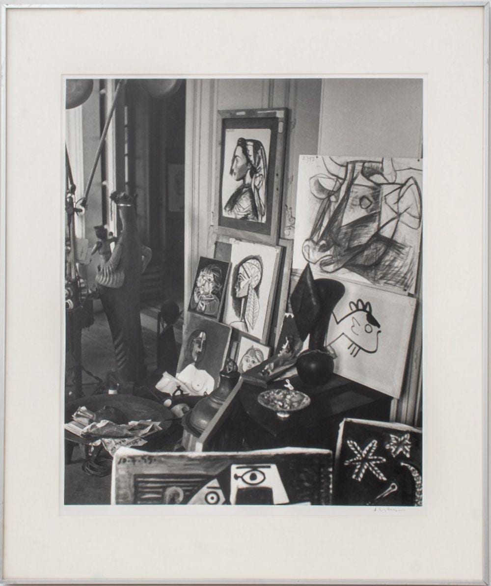 Andre Villers comparable auction result: andre villers photograph of picasso s atelier