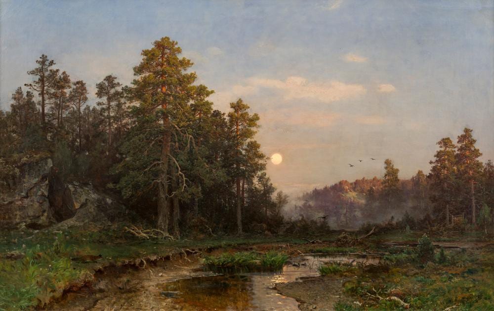 morten m ller pine forest with a lake 1874 · Grev Wedels Plass Auksjoner · 2023-11-30 Morten Müller comparable auction result: morten m ller pine forest with a lake 1874