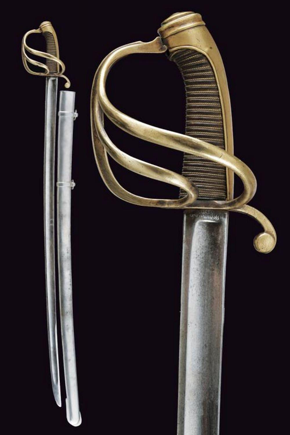 ? Light comparable auction result: a light cavalry sabre