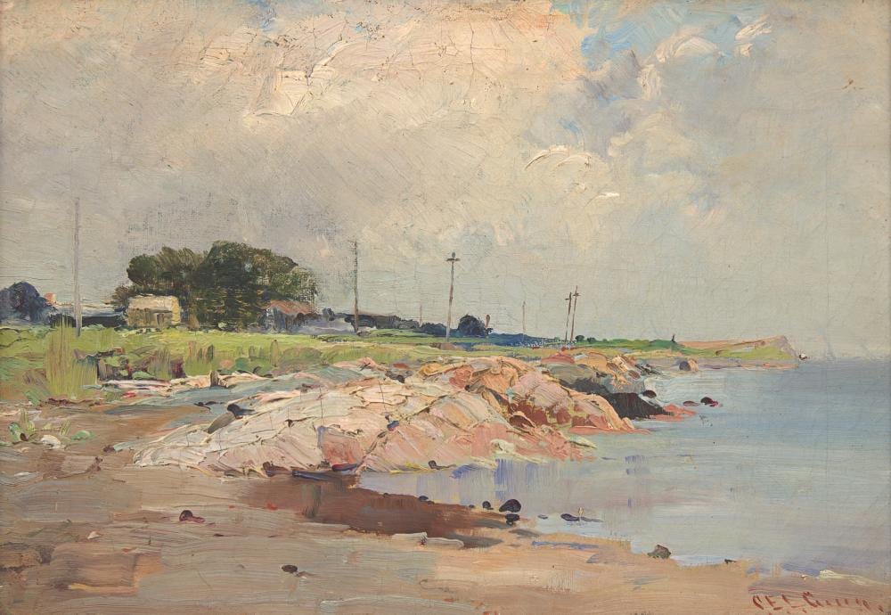 Charles Edwin Lewis Green comparable auction result: charles edwin lewis green american 1844 1915 coastal landscape