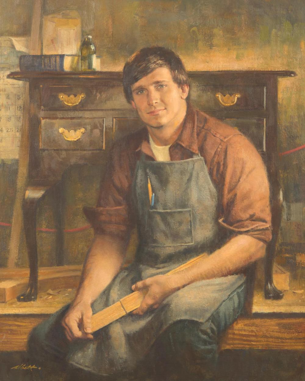 Robert Kennedy Abbett comparable auction result: robert kennedy abbett american 1926 2015 portrait of mr frank rhodes jr