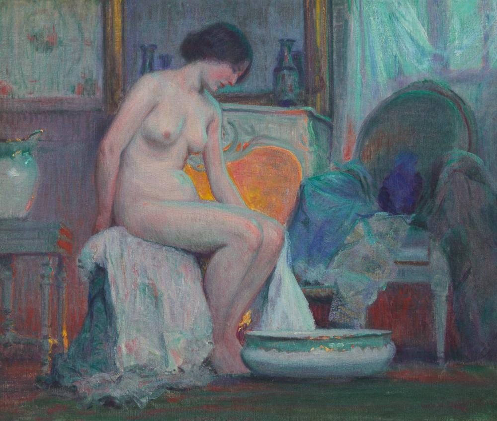 George W. Lawlor comparable auction result: george w lawlor american 1878 1932 the bath
