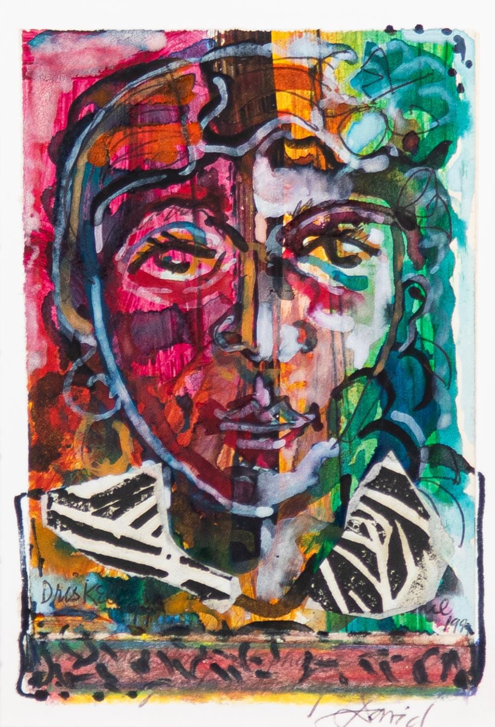 David Clyde Driskell comparable auction result: david clyde driskell 1933 2020 untitled