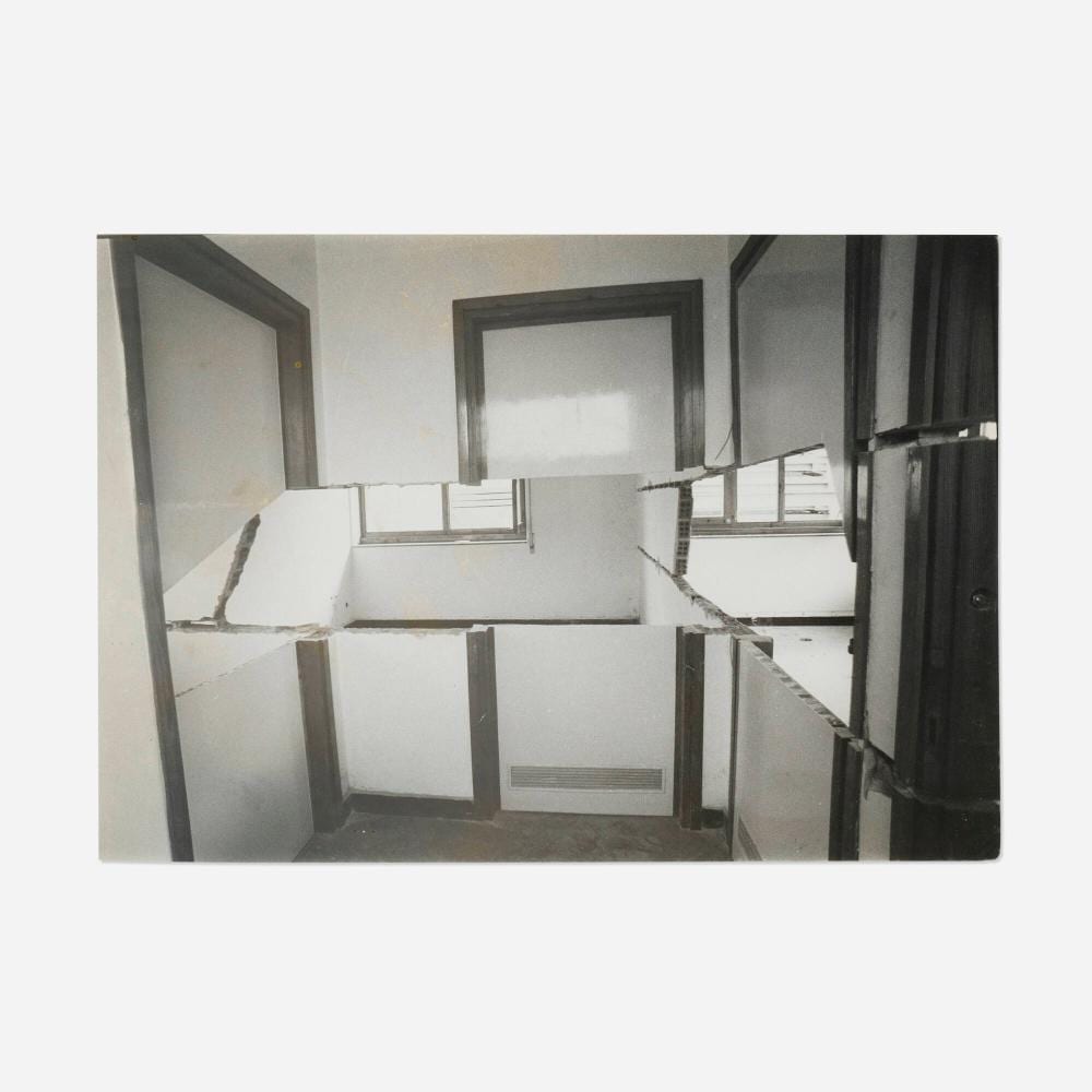 Gordon Matta-Clark comparable auction result: gordon matta clark genua datum cut 73