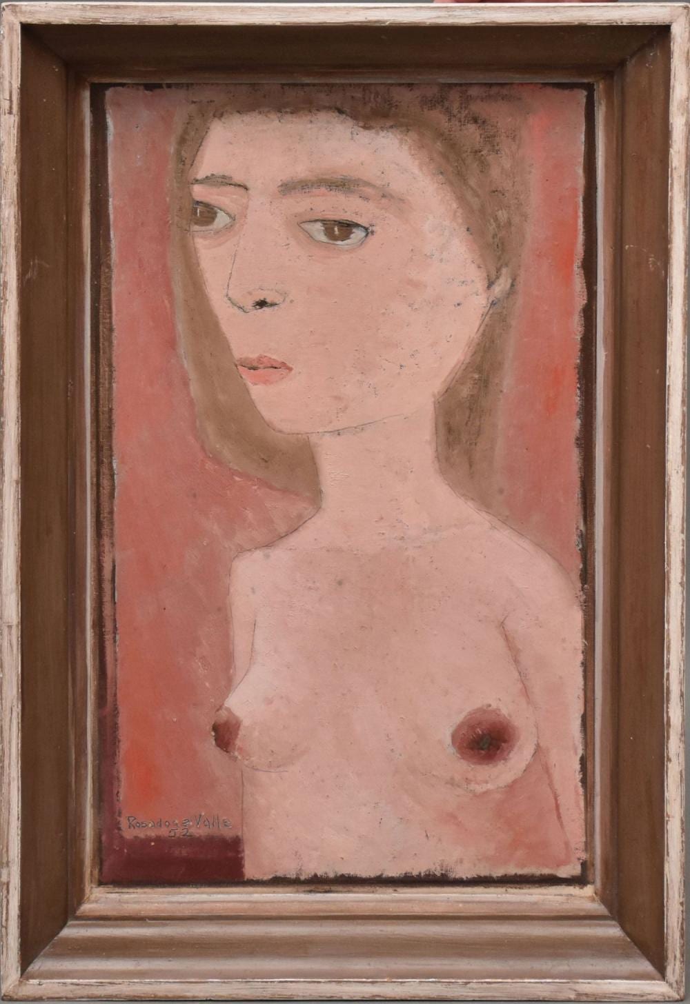 Julio Rosado del Valle comparable auction result: julio rosado del valle puerto rican 1922 2008 portrait oil painting
