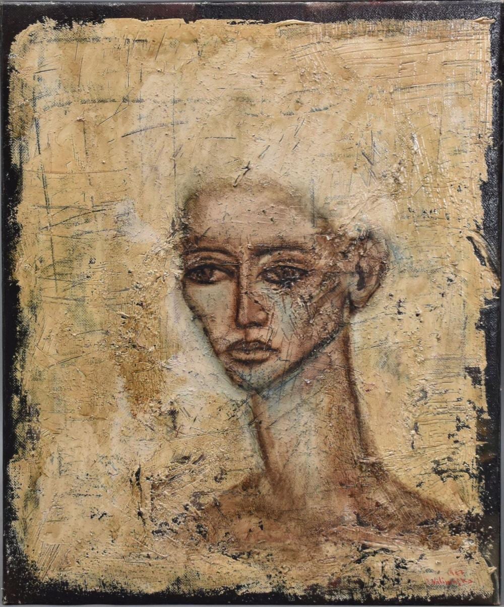 Jan Naliwajko comparable auction result: jan naliwajko lithuanian born 1938 oil on canvas portrait signed and dated lower right 1967 27 3 4 x 22 3 4 inches