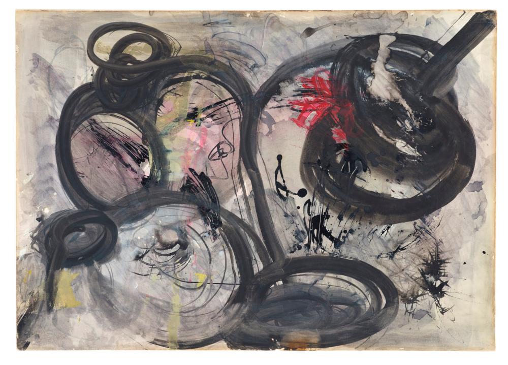 Pinot Gallizio comparable auction result: pinot gallizio 1902 1964 senza titolo tempera su carta 49 5 x 69 5 cm