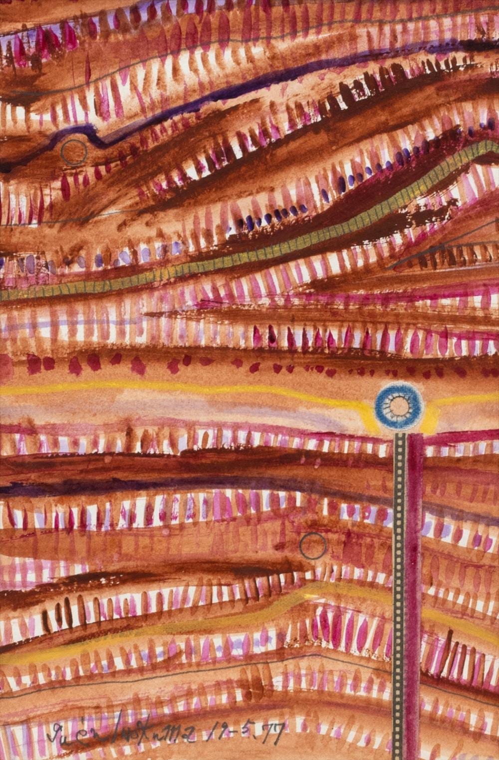 Genichiro Inokuma comparable auction result: circle and vertical