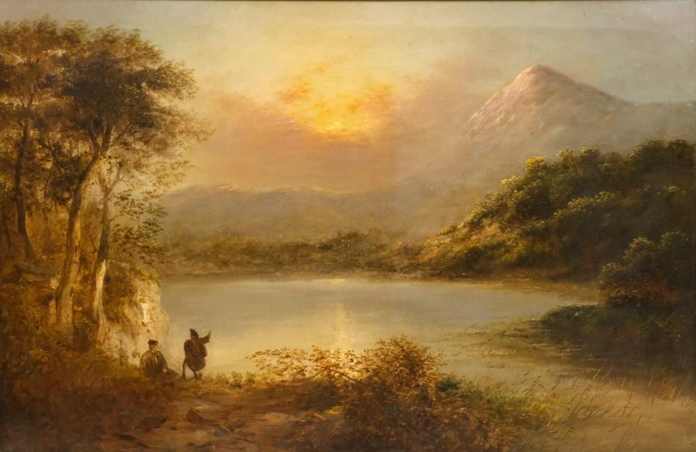 Horatio McCulloch comparable auction result: horatio mcculloch sunset over the water