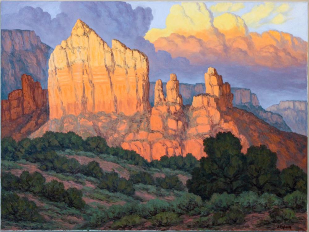 Susanne Nyberg comparable auction result: susanne nyberg oil on canvas sunset in sedona