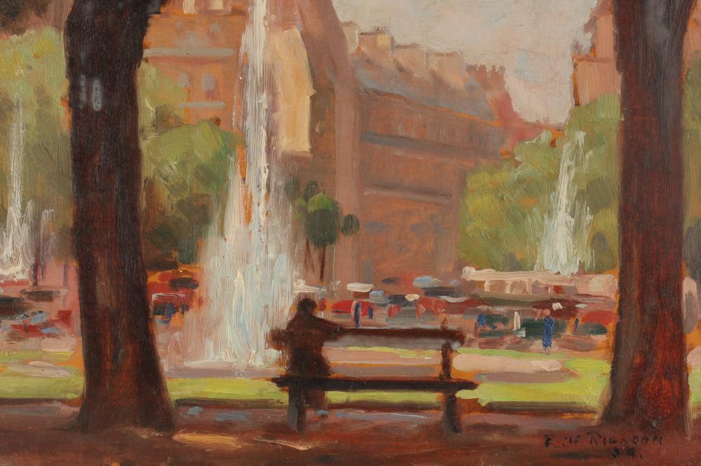 eric riordon painting champs elysees france 1934 · Kavanagh Auctions · 2023-12-16 John Eric Benson Riordon comparable auction result: eric riordon painting champs elysees france 1934