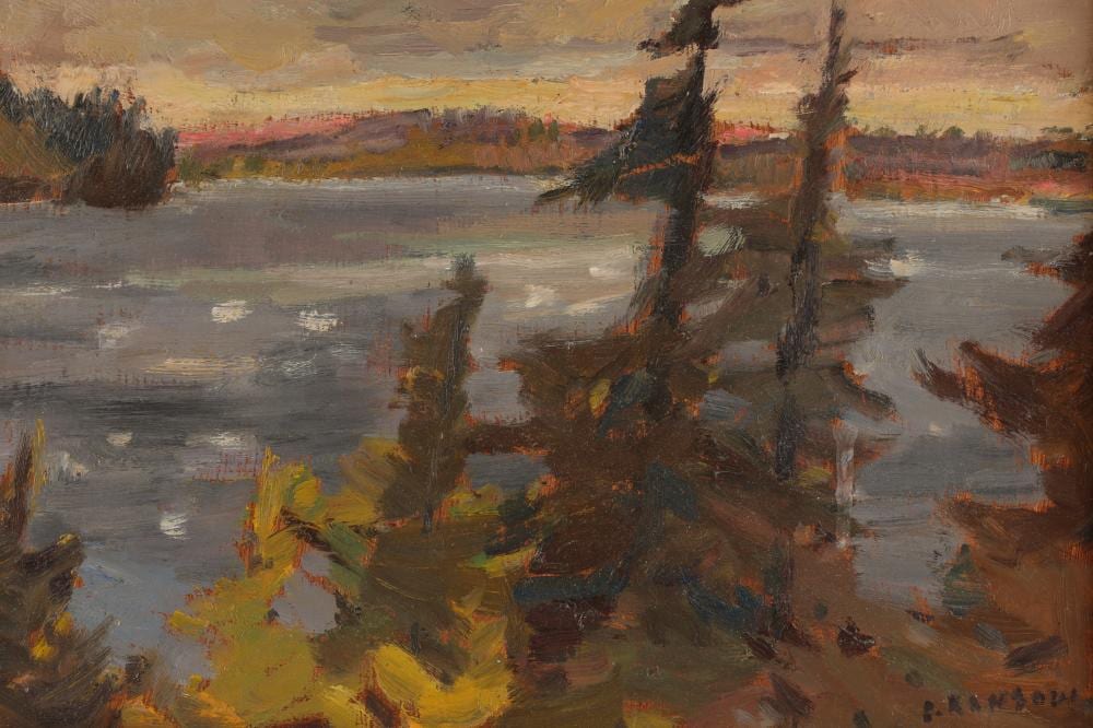 Helmut Gransow comparable auction result: helmut gransow oil painting landscape lake marin