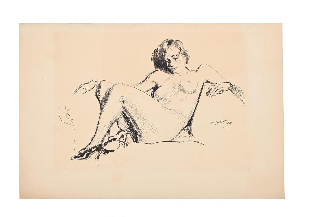 Edward Barnard Lintott comparable auction result: edward barnard lintott british 1875 1951 reclining nude