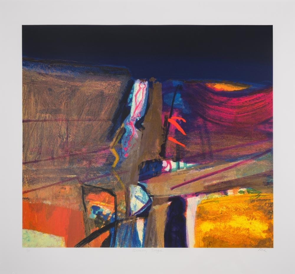 Barbara Rae comparable auction result: barbara rae b 1943 quarry edge