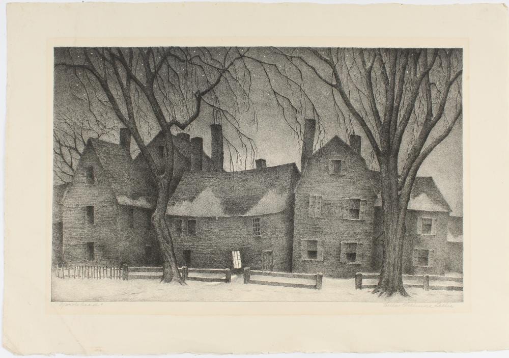 Ella Fillmore Lillie comparable auction result: ella fillmore lillie american 1884 1972 marblehead signed lithograph