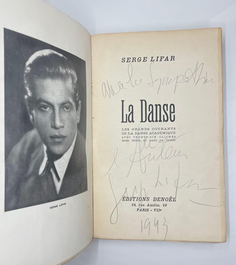Serge Lifar comparable auction result: serge lifar 1905 1986 autograph la danse les grands courants de la danse acad mique dance the most important trends in academic dance